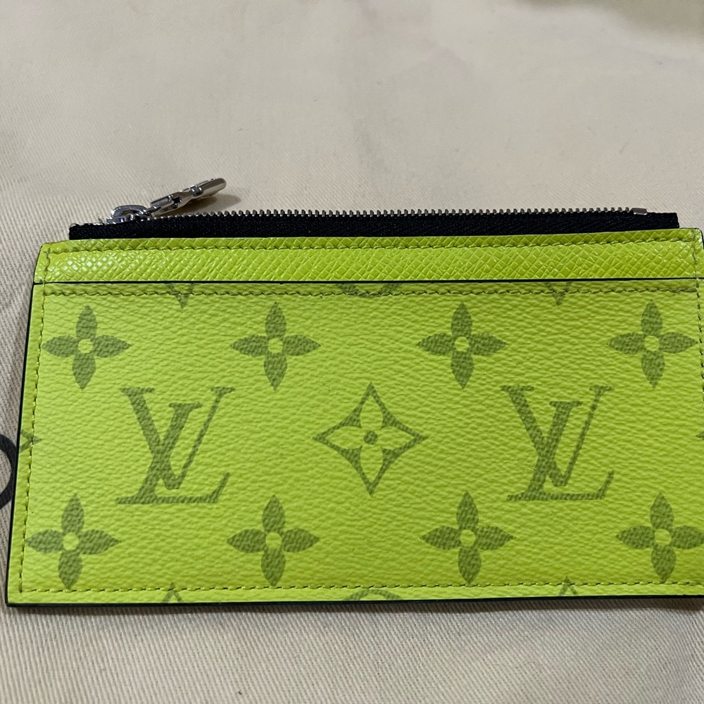 Louis Vuitton Lime Green Monogram Card Holder